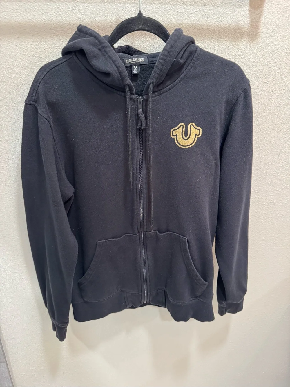 True Religion Hoodie Hooded Sweatshirt Foil Trilogy Buddha Mens M - Picture 4 of 8
